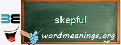 WordMeaning blackboard for skepful